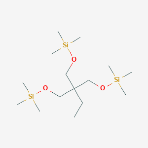 molecular formula C15H38O3Si3 B093726 5-Ethyl 2,2,8,8-tetramethyl-5-[[(trimethylsil)oxy]methyl]-3,7-dioxa-2,8-disilanonane CAS No. 17940-81-7