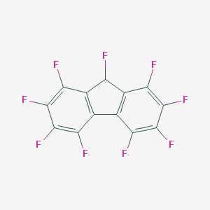 molecular formula C13HF9 B093740 1,2,3,4,5,6,7,8,9-nonafluoro-9H-fluorene CAS No. 19113-94-1