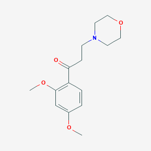molecular formula C15H21NO4 B093746 Propiophenone, 2',4'-dimethoxy-3-morpholino- CAS No. 18703-83-8