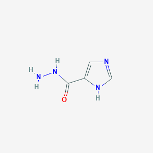 molecular formula C4H6N4O B093755 1H-Imidazole-5-carbohydrazide CAS No. 18329-78-7