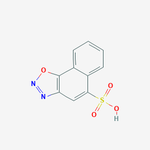 molecular formula C10H6N2O4S B093764 benzo[g][1,2,3]benzoxadiazole-5-sulfonic acid CAS No. 117-70-4