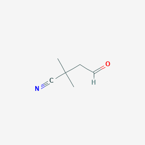 molecular formula C6H9NO B093766 2,2-Dimethyl-4-oxobutanenitrile CAS No. 18240-73-8