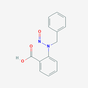 molecular formula C14H12N2O3 B093774 2-[Nitroso(phenylmethyl)amino]benzoic acid CAS No. 1028-91-7