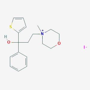 molecular formula C18H24INO2S B093788 Tiemonium iodide CAS No. 144-12-7
