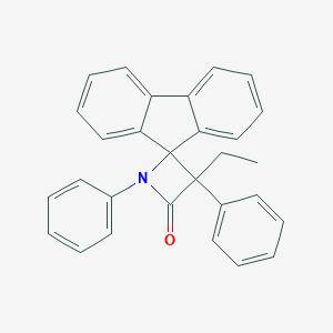 Spiro[azetidine-2,9'-fluoren]-4-one, 3-ethyl-1,3-diphenyl-