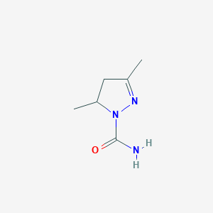 molecular formula C6H11N3O B093799 2-Pyrazoline-1-carboxamide, 3,5-dimethyl- CAS No. 17014-31-2