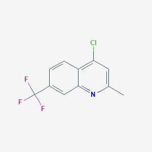 molecular formula C11H7ClF3N B093802 4-Chloro-2-methyl-7-(trifluoromethyl)quinoline CAS No. 18529-09-4
