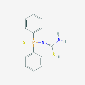 molecular formula C13H13N2PS2 B093803 Urea, 1-(diphenylphosphinothioyl)-2-thio- CAS No. 16523-57-2
