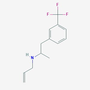 molecular formula C13H16F3N B093809 N-Allyl-alpha-methyl-m-trifluoromethylphenethylamine CAS No. 15270-39-0
