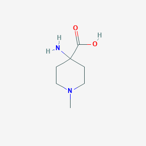 molecular formula C7H14N2O2 B093813 4-Amino-1-methylpiperidine-4-carboxylic acid CAS No. 15580-66-2