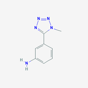molecular formula C8H9N5 B009382 3-(1-methyl-1H-tetrazol-5-yl)aniline CAS No. 101258-12-2