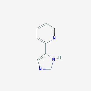 molecular formula C8H7N3 B093821 2-(1H-imidazol-5-yl)pyridine CAS No. 17009-81-3