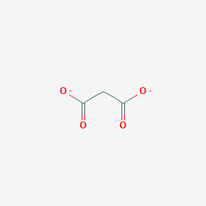 molecular formula C3H2O4-2 B093846 Propanedioic acid, ion(2-) CAS No. 156-80-9