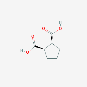 molecular formula C7H10O4 B093858 trans-Cyclopentane-1,2-dicarboxylic acid CAS No. 17224-73-6