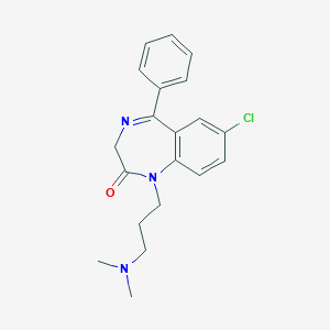 2H-1,4-Benzodiazepin-2-one, 1,3-dihydro-7-chloro-1-(3-(dimethylamino)propyl)-5-phenyl-
