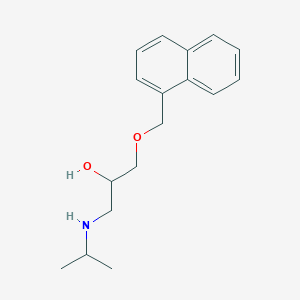 molecular formula C17H23NO2 B093878 2-Propanol, 1-(isopropylamino)-3-(1-naphthylmethoxy)- CAS No. 19343-21-6