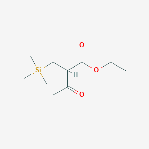 molecular formula C10H20O3Si B093881 Ethyl 3-oxo-2-(trimethylsilylmethyl)butanoate CAS No. 17906-77-3