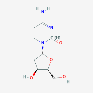 4-Amino-1-[(2R,4S,5R)-4-hydroxy-5-(hydroxymethyl)oxolan-2-yl](214C)pyrimidin-2-one