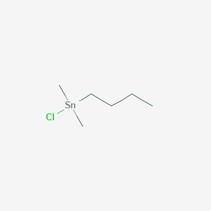 molecular formula C6H15ClSn B093907 Stannane, butylchlorodimethyl- CAS No. 15649-31-7