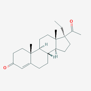 molecular formula C23H34O2 B093910 17-Ethylpregn-4-ene-3,20-dione CAS No. 1048-01-7
