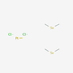 molecular formula 2C2H6Se.Cl2Pt B093918 Platinum, dichlorobis(methylselenide)-, cis- CAS No. 18252-65-8