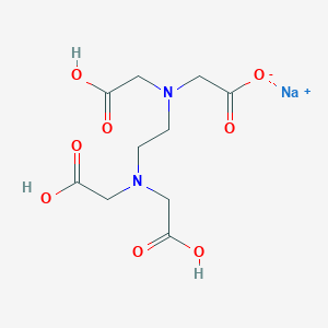 molecular formula C10H15N2NaO8 B093919 Sodium trihydrogen ethylenediaminetetraacetate CAS No. 17421-79-3