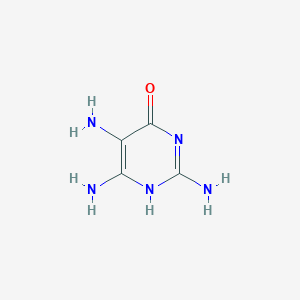 molecular formula C4H7N5O B093921 6-Hydroxy-2,4,5-triaminopyrimidine CAS No. 1004-75-7