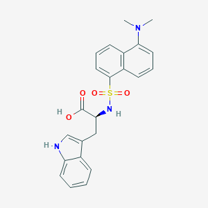 molecular formula C23H23N3O4S B093922 N-((5-(Dimethylamino)-1-naphthalenyl)sulfonyl)-L-tryptophan CAS No. 19461-29-1