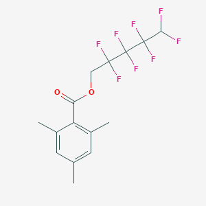 molecular formula C15H14F8O2 B093930 2,2,3,3,4,4,5,5-Octafluoropentyl 2,4,6-trimethylbenzoate CAS No. 18770-69-9