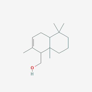 molecular formula C15H26O B093933 1-Naphthalenemethanol, 1,4,4a,5,6,7,8,8a-octahydro-2,5,5,8a-tetramethyl- CAS No. 19078-37-6