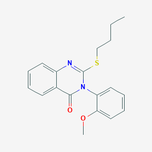 molecular formula C19H20N2O2S B093935 2-(butylthio)-3-(2-methoxyphenyl)quinazolin-4(3H)-one CAS No. 1045-79-0