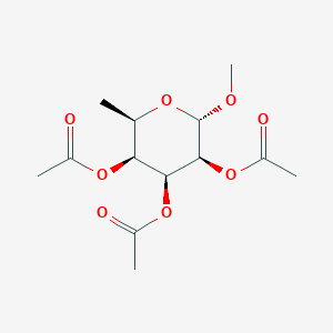 molecular formula C13H20O8 B093939 [(2R,3S,4S,5S,6S)-4,5-Diacetyloxy-6-methoxy-2-methyloxan-3-yl] acetate CAS No. 15830-76-9