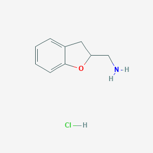 molecular formula C9H12ClNO B009394 (2,3-Dihydrobenzofuran-2-yl)methanamine hydrochloride CAS No. 19997-54-7