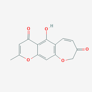 molecular formula C14H10O5 B093967 Pteroxylone CAS No. 18836-19-6