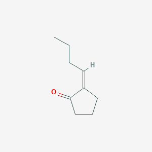 molecular formula C9H14O B093985 Cyclopentanone, 2-butylidene- CAS No. 16424-32-1