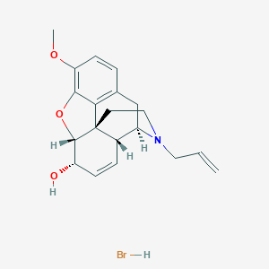 molecular formula C20H24BrNO3 B094003 Nalorphine hydrobromide CAS No. 1041-90-3