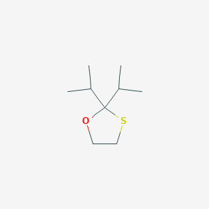 molecular formula C9H18OS B094032 2,2-Diisopropyl-1,3-oxathiolane CAS No. 16047-99-7