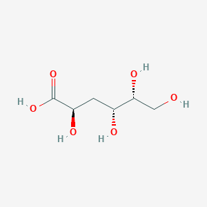 molecular formula C6H12O6 B094036 3-Deoxy-D-xylo-hexonic acid CAS No. 18521-63-6
