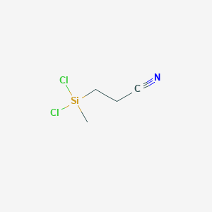 molecular formula C4H7Cl2NSi B094047 2-CYANOETHYLMETHYLDICHLOROSILANE CAS No. 1071-21-2