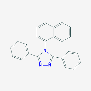 molecular formula C24H17N3 B094059 3,5-Diphenyl-4-(1-naphthyl)-1H-1,2,4-triazole CAS No. 16152-10-6