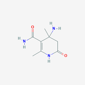 4-Amino-1,4,5,6-tetrahydro-2,4-dimethyl-6-oxonicotinamide
