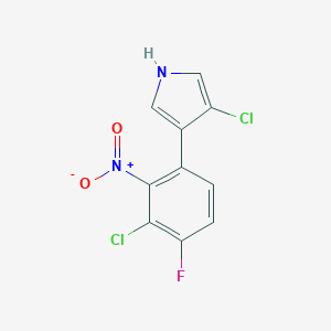 3-Chloro-4-(3-chloro-4-fluoro-2-nitrophenyl)-1H-pyrrole