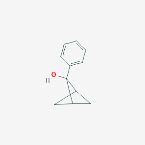molecular formula C11H12O B094104 5-PHENYLBICYCLO[1.1.1]PENTAN-5-OL CAS No. 17684-73-0