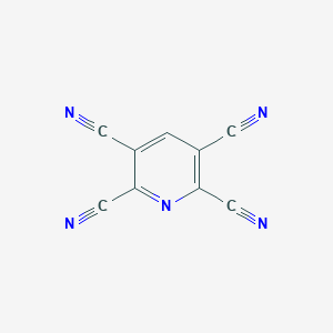 molecular formula C9HN5 B094106 2,3,5,6-Pyridinetetracarbonitrile CAS No. 17638-20-9