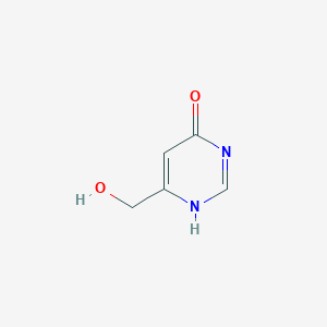 molecular formula C5H6N2O2 B009412 6-(Hydroxymethyl)pyrimidin-4-OL CAS No. 100959-93-1