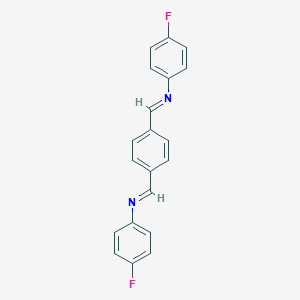 molecular formula C20H14F2N2 B094123 N,N'-对苯二甲亚胺-双(4-氟苯胺) CAS No. 17866-84-1