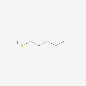 molecular formula C5H12S<br>CH3(CH2)4SH<br>C5H12S B094126 1-Pentanethiol CAS No. 110-66-7