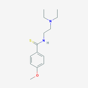 molecular formula C14H22N2OS B094127 N-[2-(diethylamino)ethyl]-4-methoxybenzenecarbothioamide CAS No. 16531-21-8