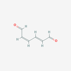 molecular formula C6H6O2 B094140 Hexa-2,4-dienedial CAS No. 18409-46-6