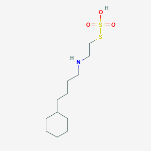 molecular formula C12H25NO3S2 B094151 4-(2-Sulfosulfanylethylamino)butylcyclohexane CAS No. 19142-99-5